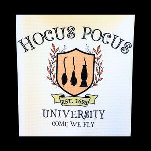 HP Hocus Pocus University Halloween Waffle Weave Kitchen Towel